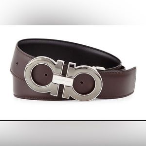 COPY - Salvatore Ferragamo Men Reversible Belt (Black and Brown). NEW.